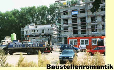 Blick über den Bauzaun